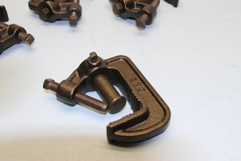 lot 122 image: Lot of Four (4) New ETD Heavy Duty C-Clamps - Great for ProStudio Lighting