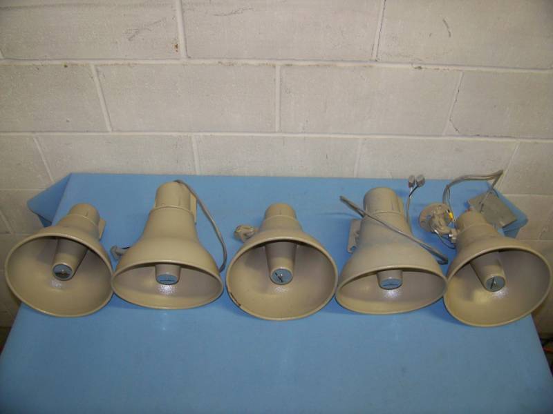 lot 143 image: (5) Bogen, Speakers with Variable Tap XFMR