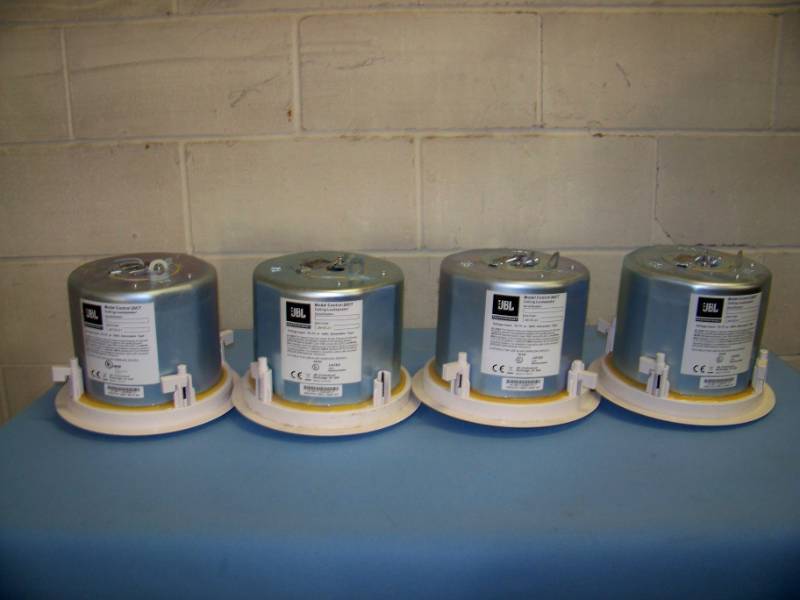 lot 110 image: (4) JBL Professional Series Control 26CT 6.5 Pro Audio Ceiling Speakers - White