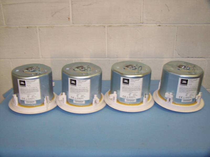 lot 111 image: (4) JBL Professional Series Control 26CT 6.5 Pro Audio Ceiling Speakers - White