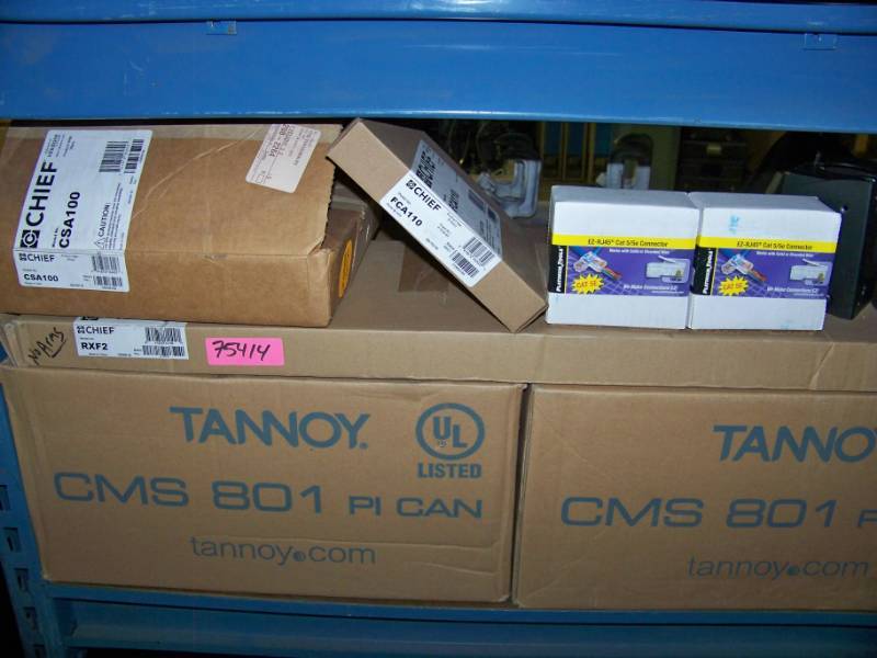 lot 154 image: (LARGE LOT - 8 Wide Shelf) Miscellaneous Professional Audio & Video Parts, Components & Accessories