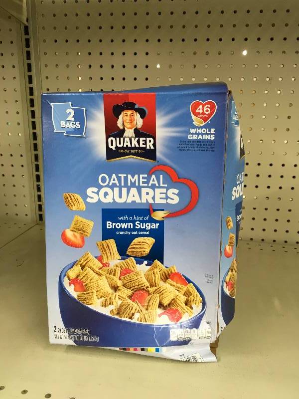 lot 62 image: Quaker Oats Oatmeal Squares