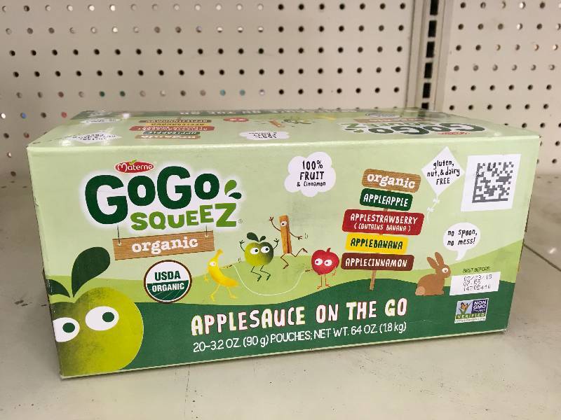 lot 64 image: Go-Go Squeeze Apple Sauce