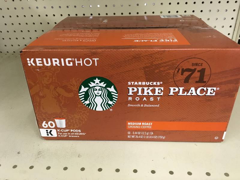 lot 67 image: Keurig Hot Starbucks Pike Place Medium Roast Coffee