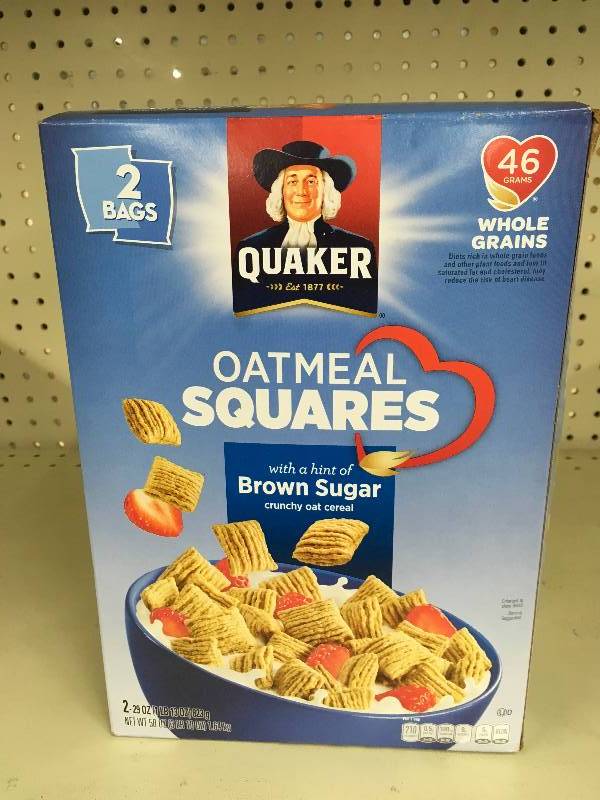 lot 93 image: Quaker Oats Oatmeal Squares