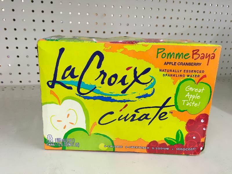 lot 100 image: La Croix Sparkling Water Apple Cranberry