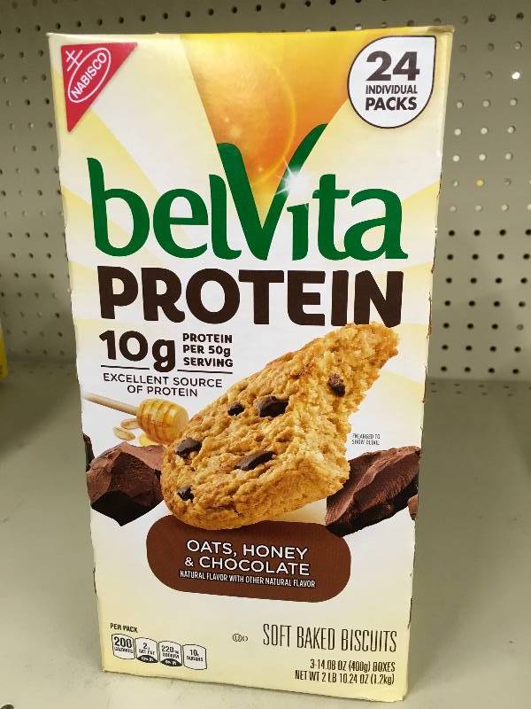 lot 101 image: Belvita Protein Baked Biscuits, Retail $13.99