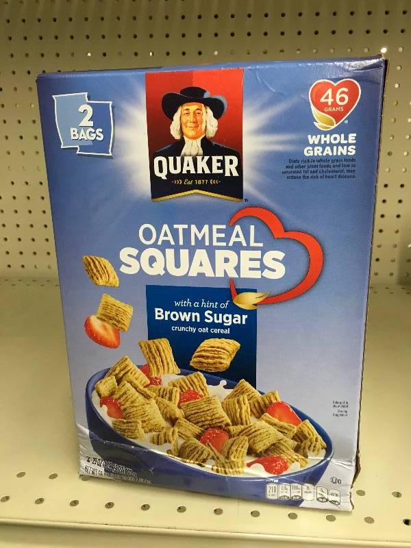 lot 106 image: Quaker Oats Oatmeal Squares