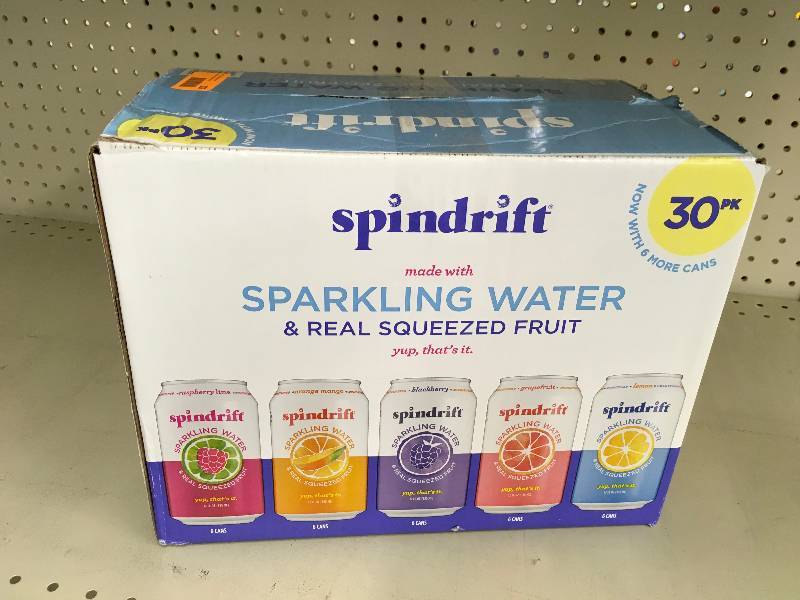 lot 107 image: Spindrift Sparkling Fruit Water