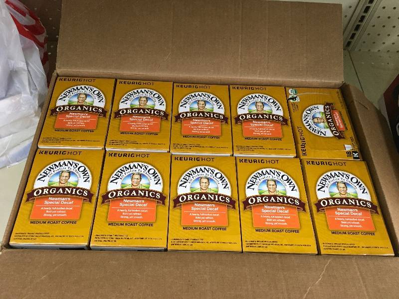 lot 110 image: Newmans Own Organic Decaf Coffee