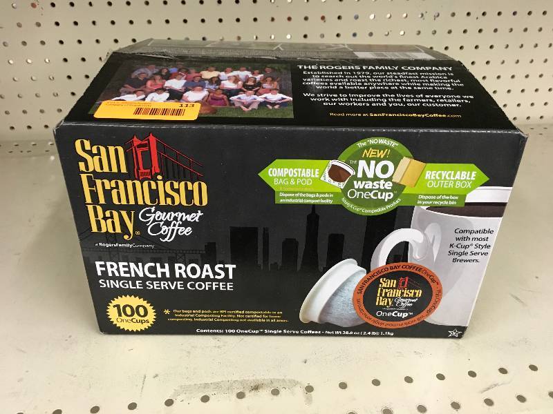 lot 113 image: San Francisco Bay French Roast K- Cup Pods