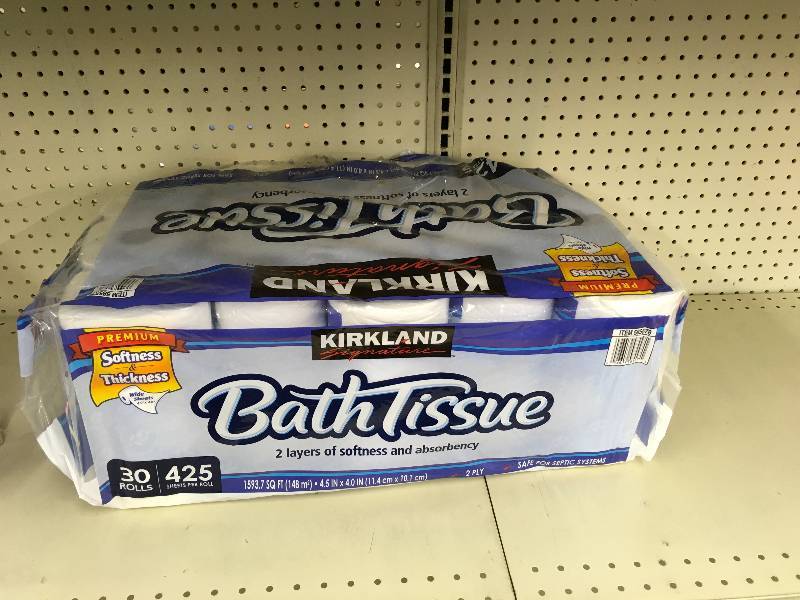 lot 117 image: Kirkland Signature Toilet Paper 30 Rolls