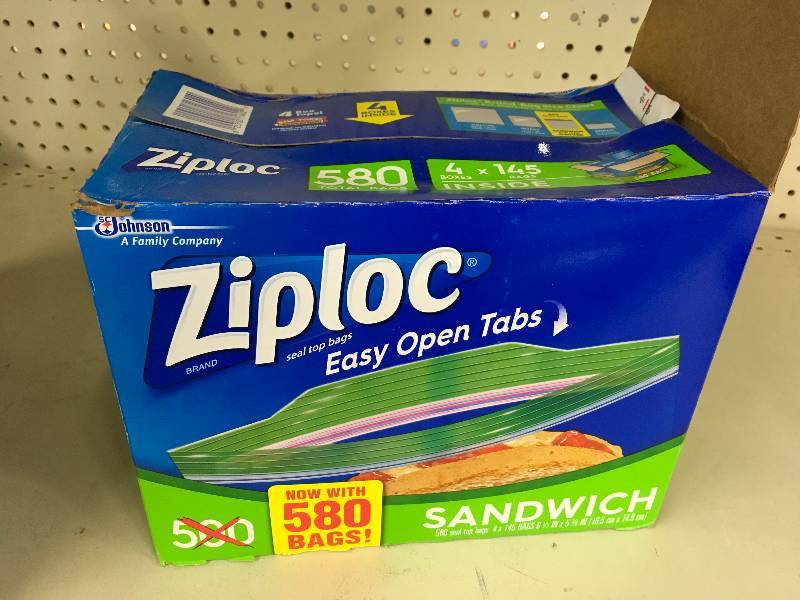 lot 124 image: Ziploc Sandwich Bags