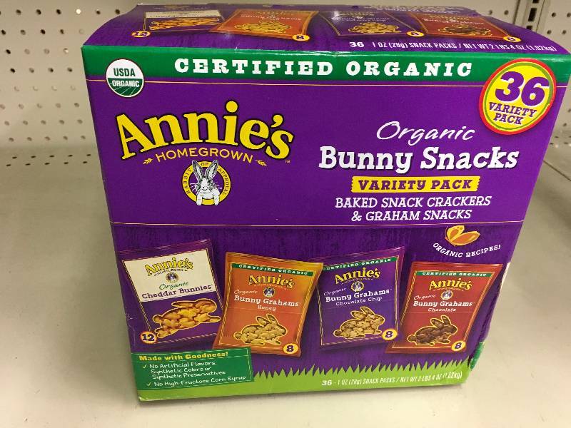 lot 155 image: Annies Organic Bunny Snacks