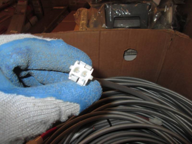 lot 204 image: box full of fiber optic cable, netw...