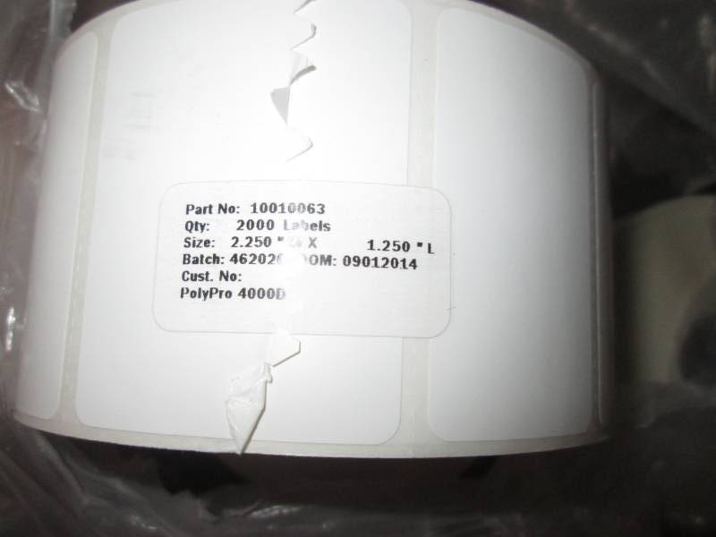 lot 230 image: 6 rolls of 2.25x2 rolls zebra ...
