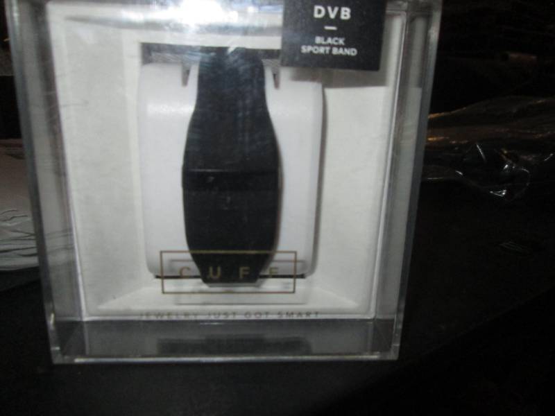 lot 240 image: Cuff DVB Black sport band...