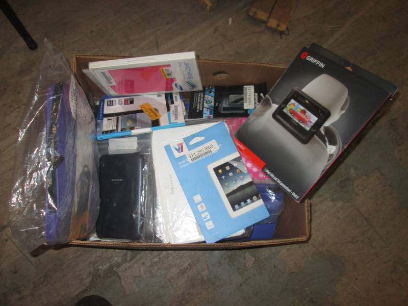lot 252 image: box full of tablet covers great for...