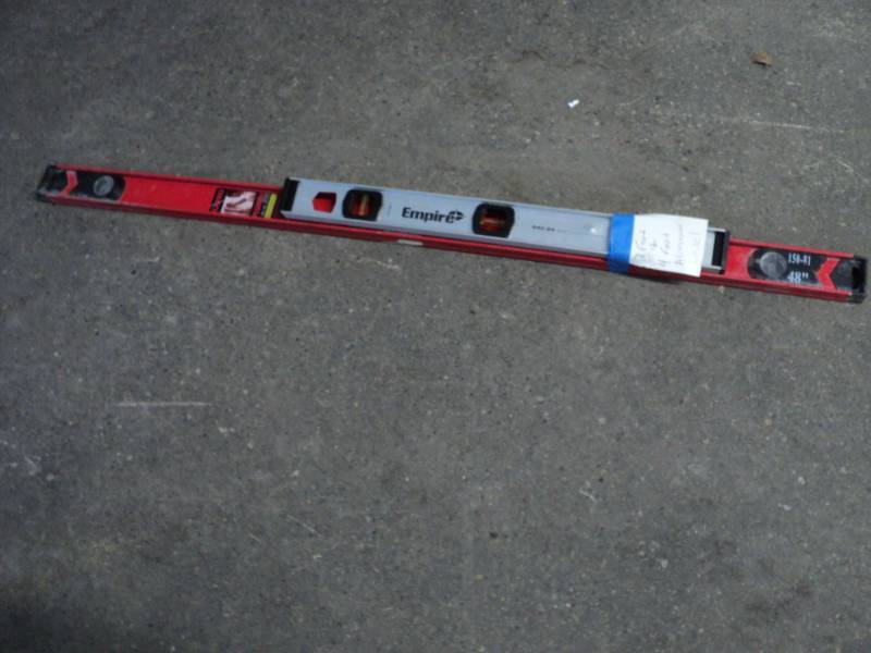 lot 8 image: 2ft and 4ft Aluminum Levels...
