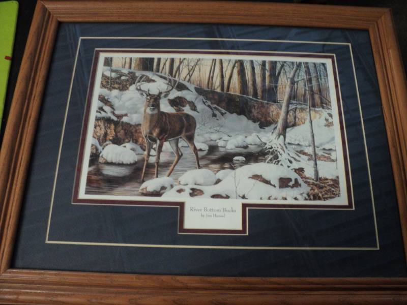 lot 56 image: River Bottom Bucks by Jim Hansel...