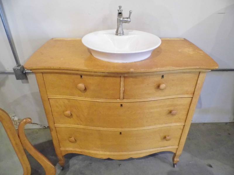 Antique Dresser Altered To Vanity January 4 Estate