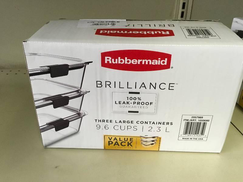 lot 168 image: Brilliance 3PK 9 Cup Food,Retail $17.99