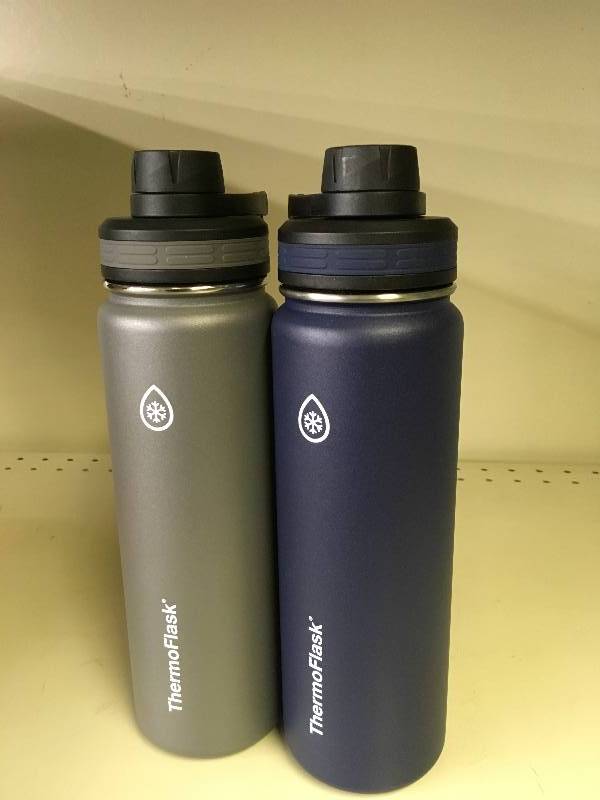 lot 189 image: ThermoFlask 24Oz. Stainless Steel Water, Retail $18.99