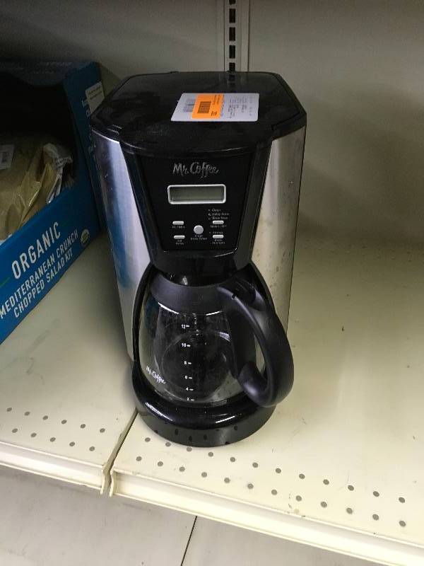 lot 201 image: Mr. Coffee 12-Cup Brewer, Retail $29.99