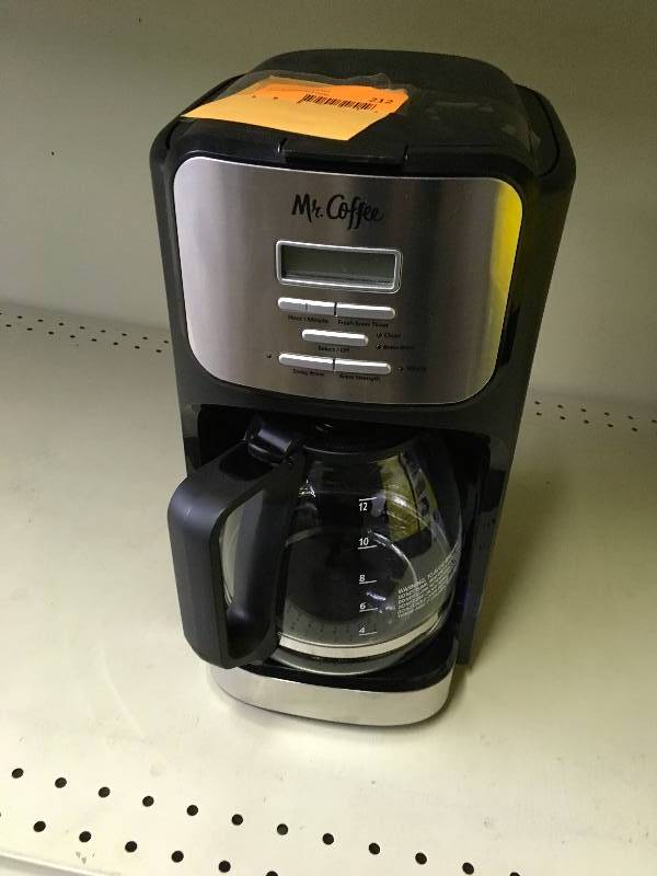 lot 212 image: Mr. Coffee 12-Cup Brewer, Retail $29.99