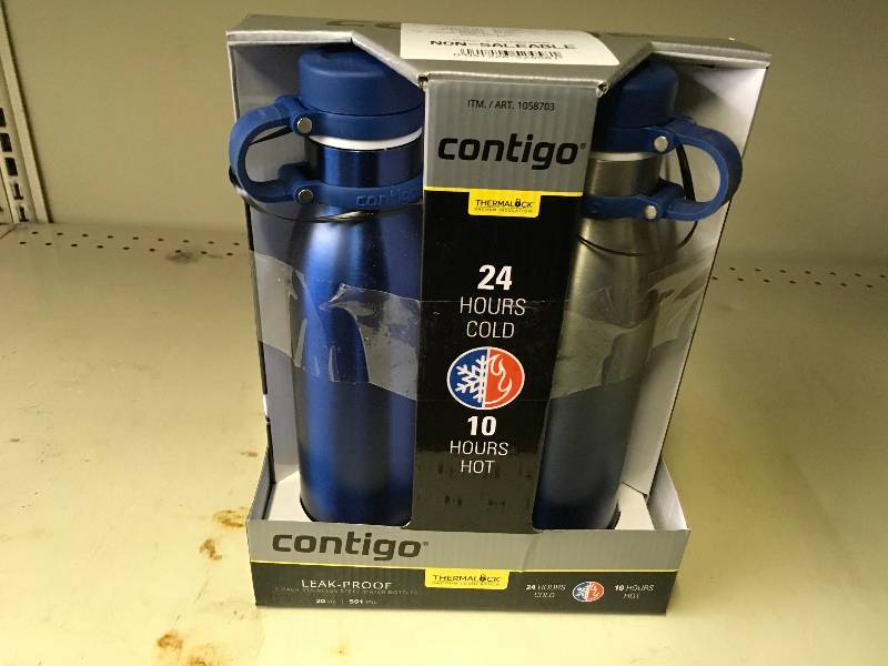 lot 215 image: Contigo 2PK 20OZ Bottles, Retail $19.99