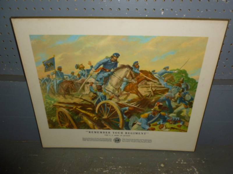 Vintage Print On Board