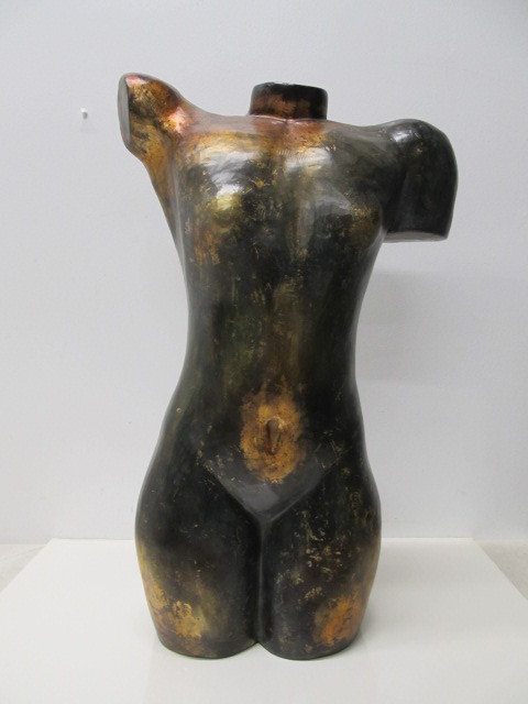 lot 22 image: Large Vintage Female Torso Sculpture