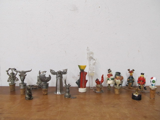 lot 26 image: Group of Bottle Toppers etc - Including Pewter