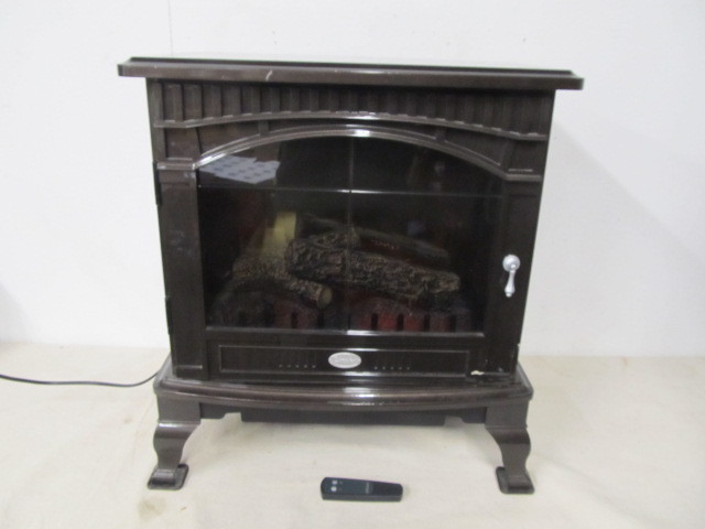 lot 44 image: Working Electric Fireplace Heater wRemote