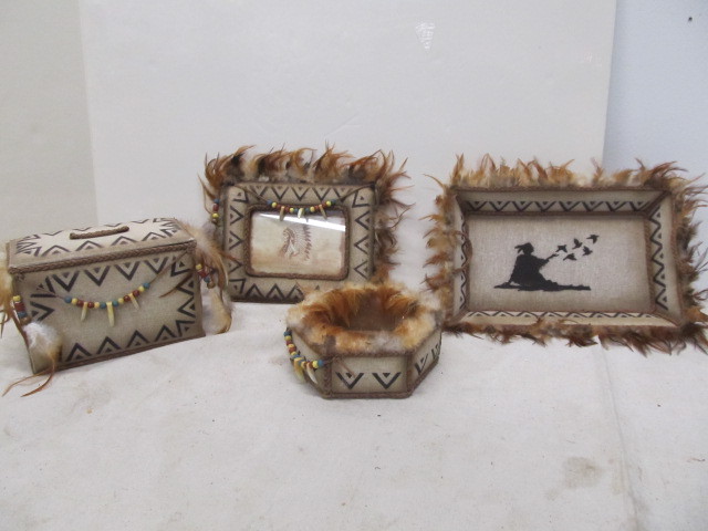 lot 102 image: Native American Style Dresser Set