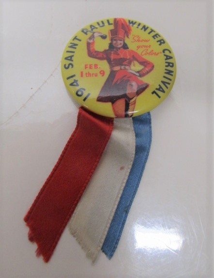 lot 143 image: 1941 Winter Carnival Button