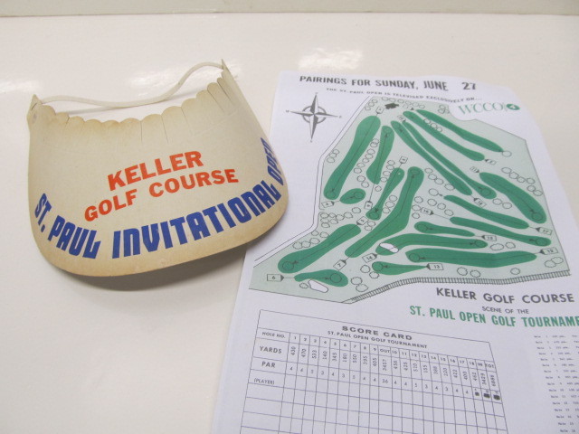 lot 148 image: Vintage 1960s ST PAUL INVITATIONAL Golf Tournament Visor - Keller Golf Course