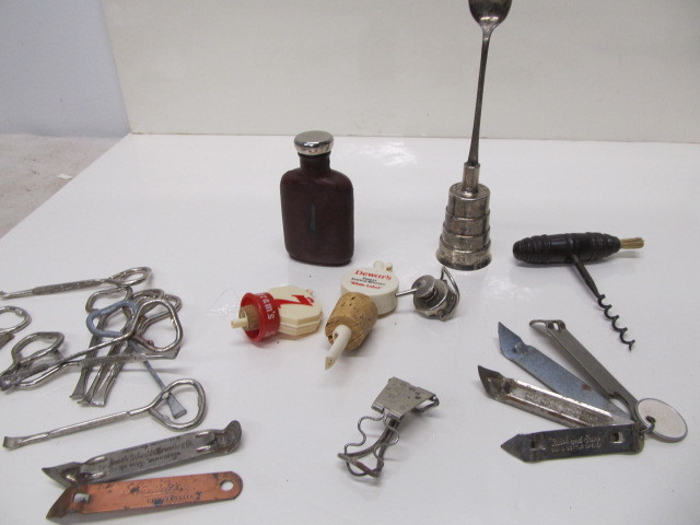 lot 163 image: Vintage Pourers & Openers etc