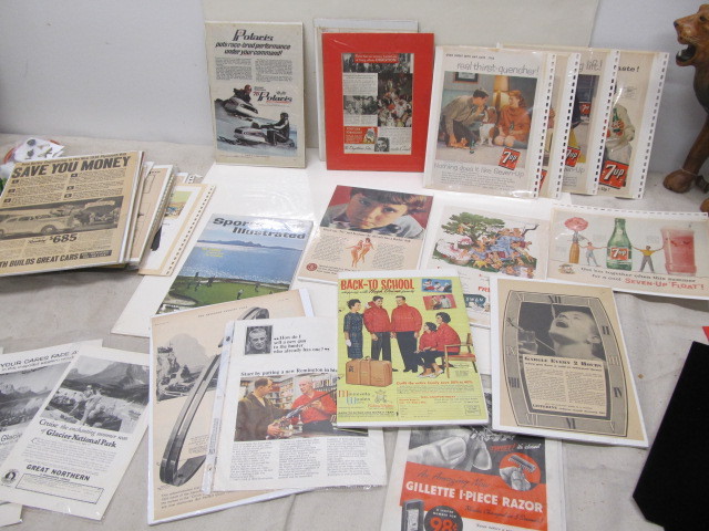 lot 166 image: Large Lot of Magazine Advertisements.