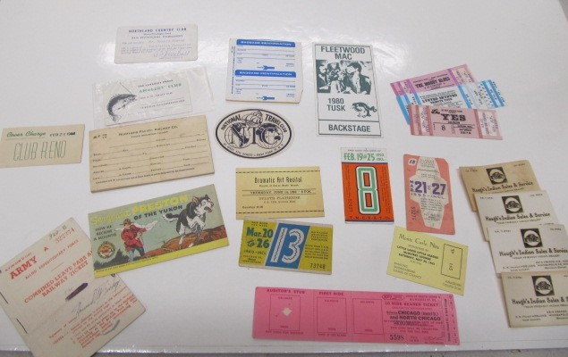 lot 180 image: Lot of Ephemera Ticket Stubs, Passes, etc.