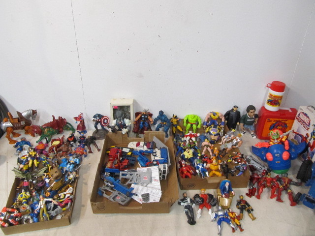 lot 206 image: HUGE Lot of Action Figures Toys etc
