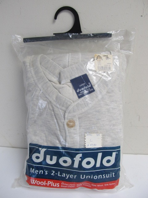 lot 216 image: NOS Vintage Mens Duofold Unionsuit 