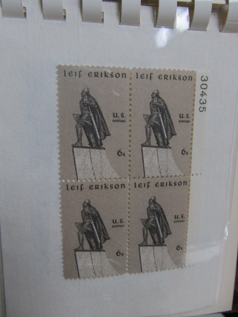 lot 218 image: Album of 50 Mint Plate Stamp Blocks