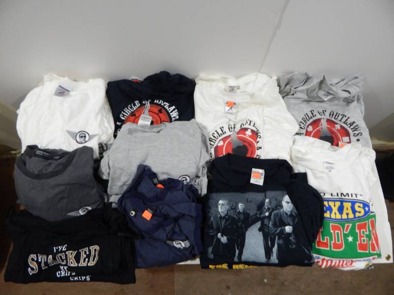 Lot of New Mens and Womens Poker Themed Shirts