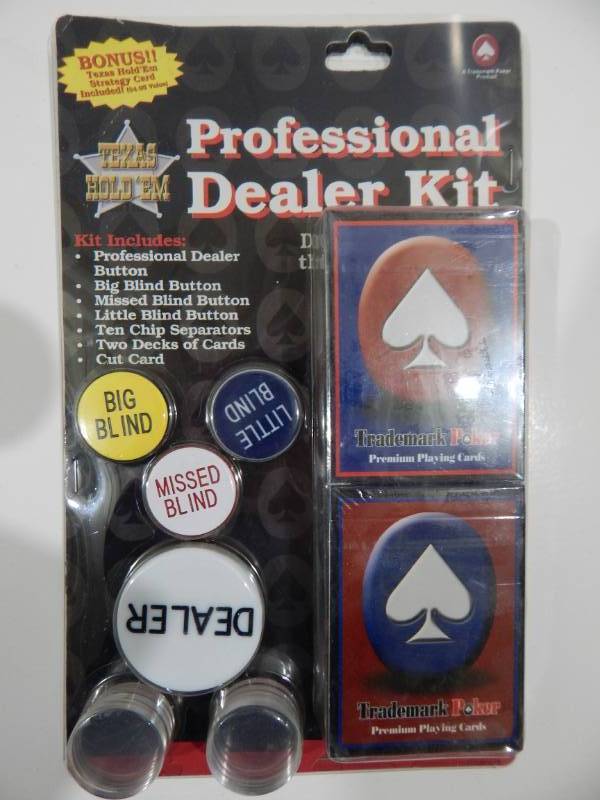 Lot of Trademark Poker Texas Hold Em Professional Dealer Kits
