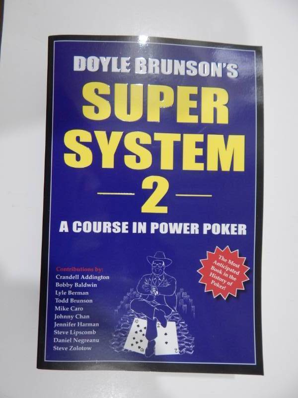Lot of Doyle Brunsons Super System 2 Poker Strategy Books