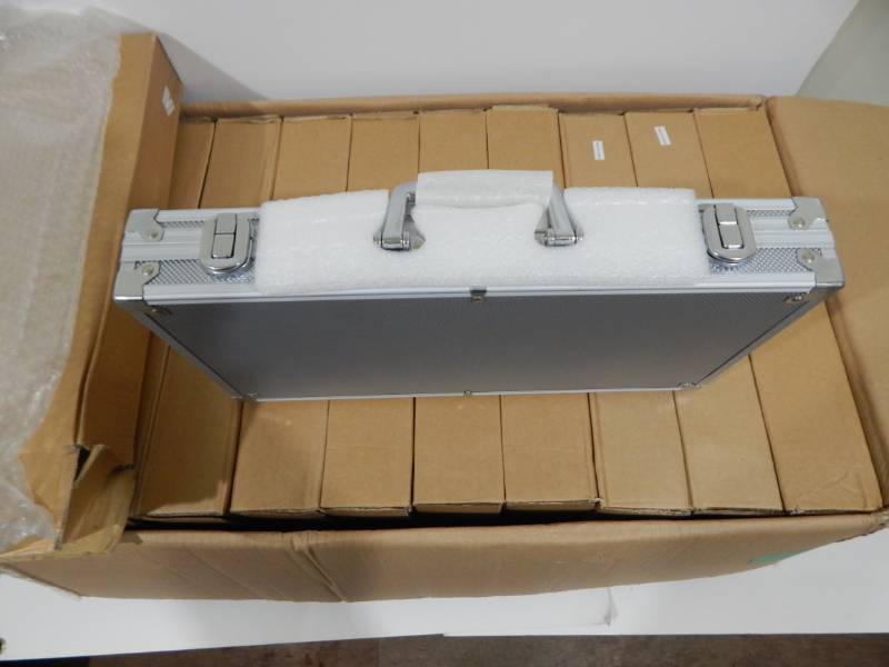 Set of Ten Brand New Poker Chip Cases - Hold 300 Chips