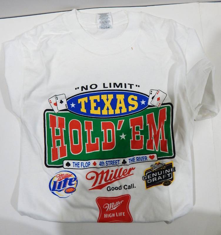 Large Lot of New Poker, Casino and Bingo T-Shirts