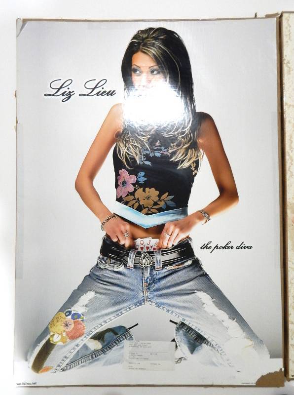 Large Lot of Poker Star Liz Lieu Posters