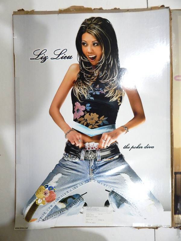 Large Lot of Poker Star Liz Lieu Posters